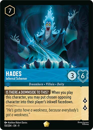 Hades - Infernal Schemer (151/204) [Fabled] | L.A. Mood Comics and Games