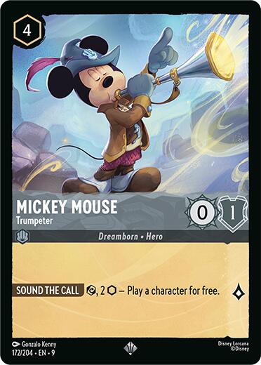 Mickey Mouse - Trumpeter (172/204) [Fabled] | L.A. Mood Comics and Games