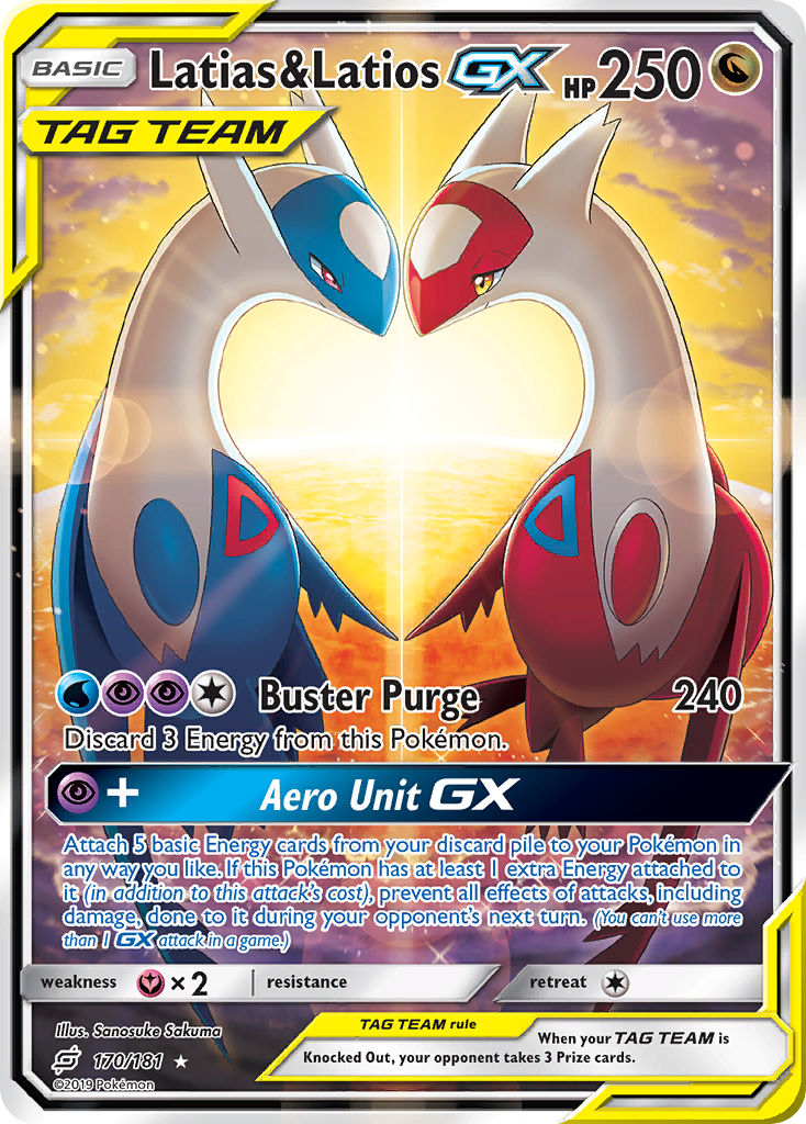 Latias & Latios GX (170/181) [Sun & Moon: Team Up] | L.A. Mood Comics and Games