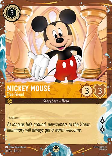 Mickey Mouse - True Friend (Disney Cruise Promo) (10/P3) [Promo Cards] | L.A. Mood Comics and Games