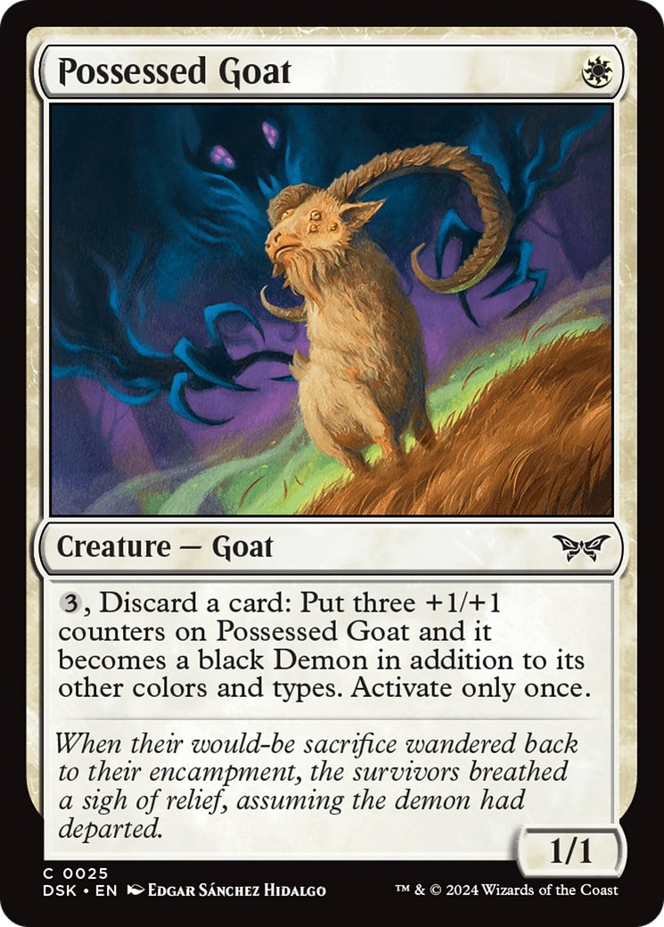 Possessed Goat [Duskmourn: House of Horror] | L.A. Mood Comics and Games