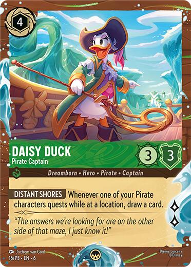 Daisy Duck - Pirate Captain (Disney Cruise Promo) (16/P3) [Promo Cards] | L.A. Mood Comics and Games