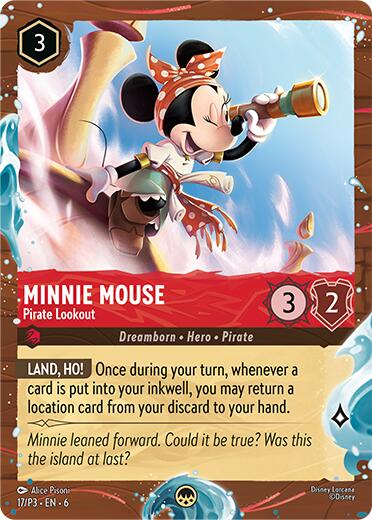 Minnie Mouse - Pirate Lookout (Disney Cruise Promo) (17/P3) [Promo Cards] | L.A. Mood Comics and Games