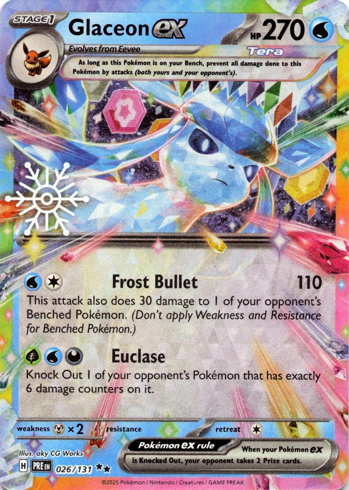 Glaceon ex (026/131) (Holiday Calendar) [Miscellaneous Cards] | L.A. Mood Comics and Games