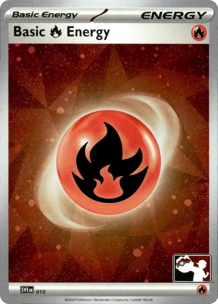 Basic Fire Energy (010) (Cosmos Holo) [Prize Pack Series Seven] | L.A. Mood Comics and Games