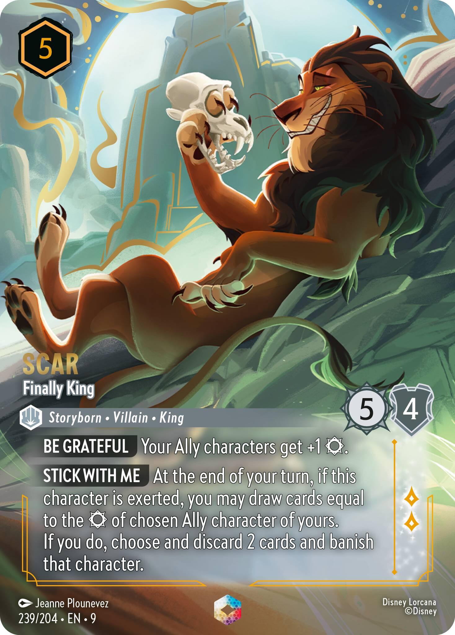 Scar - Finally King (Enchanted) (239/204) [Fabled] | L.A. Mood Comics and Games