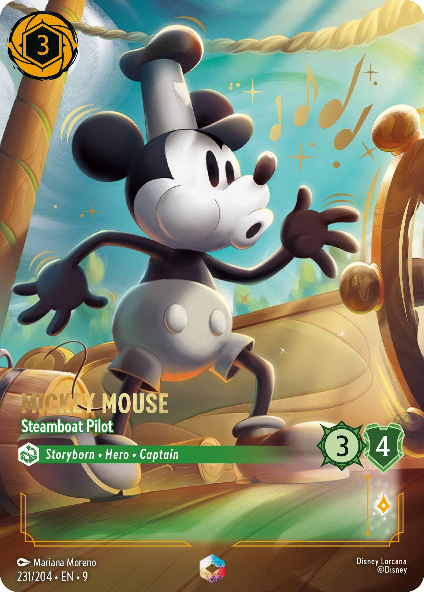 Mickey Mouse - Steamboat Pilot (Enchanted) (231/204) [Fabled] | L.A. Mood Comics and Games