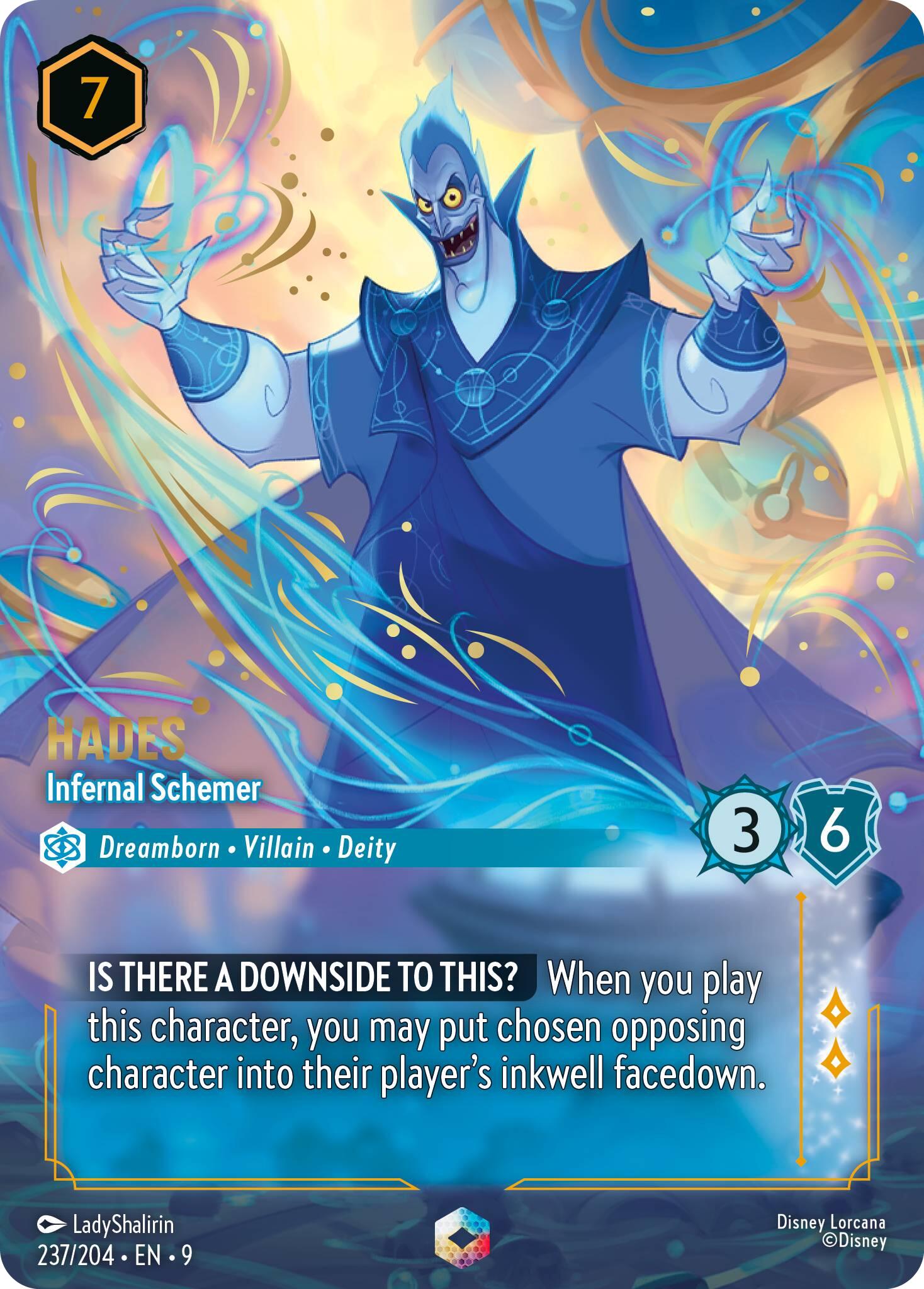 Hades - Infernal Schemer (Enchanted) (237/204) [Fabled] | L.A. Mood Comics and Games
