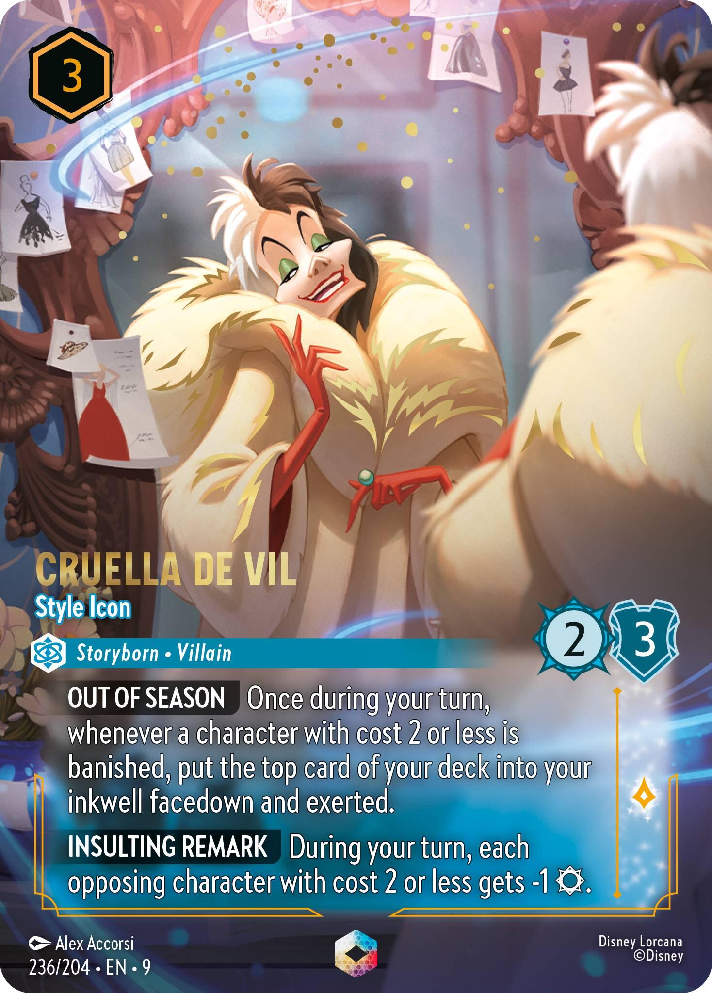 Cruella De Vil - Style Icon (Enchanted) (236/204) [Fabled] | L.A. Mood Comics and Games