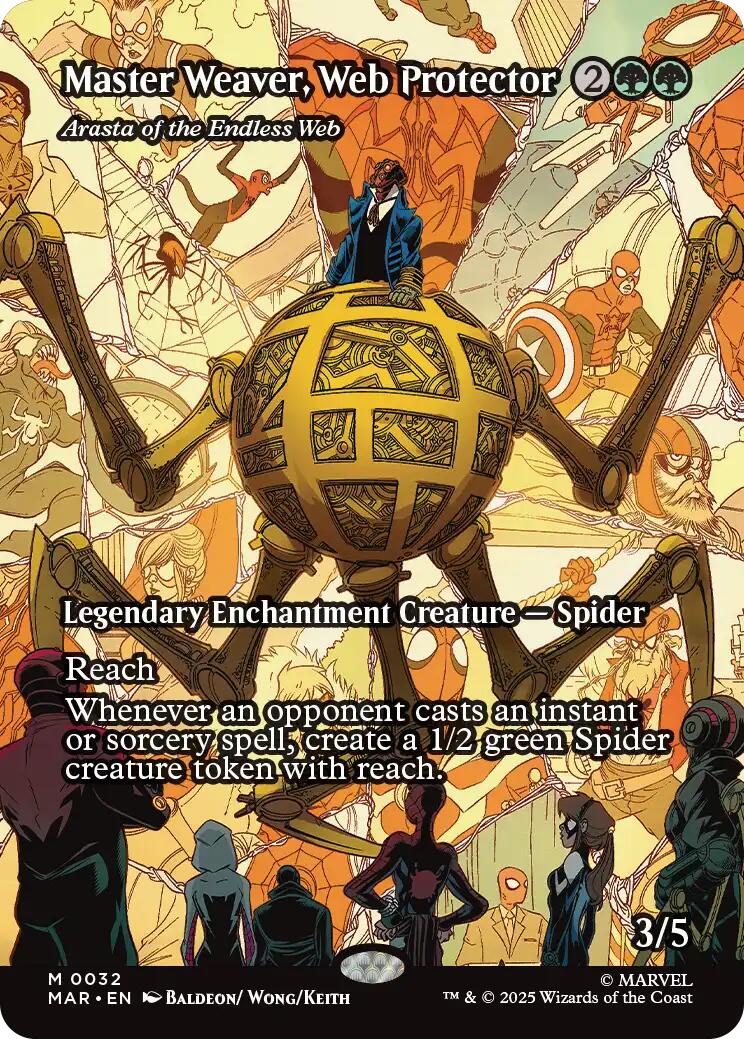 Master Weaver, Web Protector - Arasta of the Endless Web (Borderless) [Marvel's Spider-Man: Eternal-Legal] | L.A. Mood Comics and Games