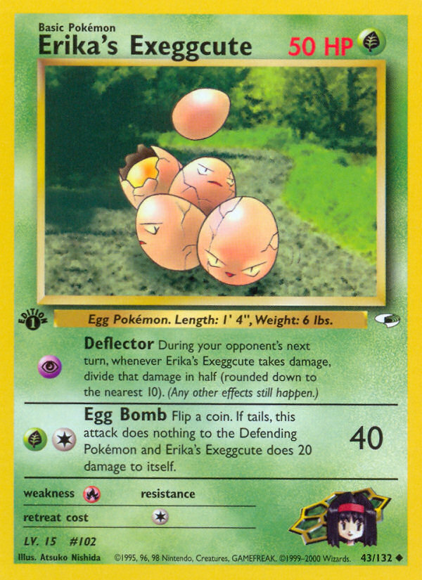 Erika's Exeggcute (43/132) [Gym Heroes 1st Edition] | L.A. Mood Comics and Games