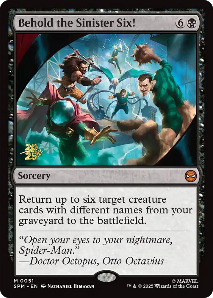 Behold the Sinister Six! [Marvel's Spider-Man Prerelease Promos] | L.A. Mood Comics and Games
