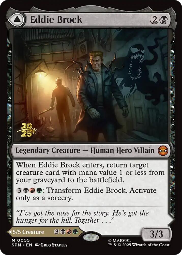Eddie Brock // Venom, Lethal Protector [Marvel's Spider-Man Prerelease Promos] | L.A. Mood Comics and Games