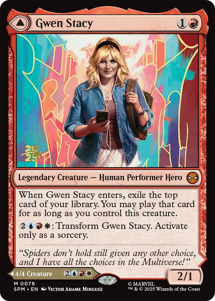 Gwen Stacy // Ghost-Spider [Marvel's Spider-Man Prerelease Promos] | L.A. Mood Comics and Games