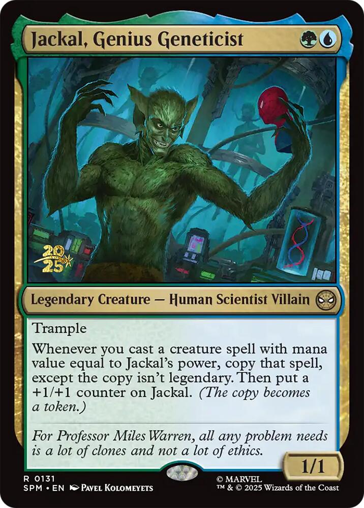 Jackal, Genius Geneticist [Marvel's Spider-Man Prerelease Promos] | L.A. Mood Comics and Games