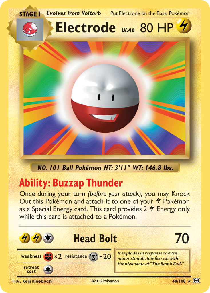 Electrode (40/108) [XY: Evolutions] | L.A. Mood Comics and Games