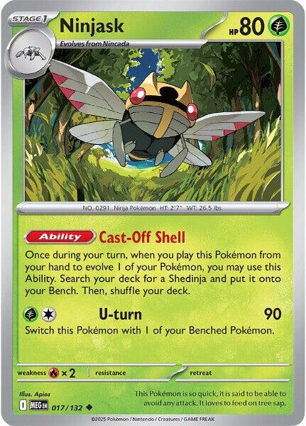Ninjask (017/132) [Mega Evolutions: Base Set] | L.A. Mood Comics and Games