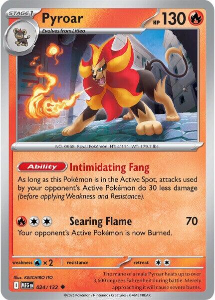 Pyroar (024/132) [Mega Evolutions: Base Set] | L.A. Mood Comics and Games