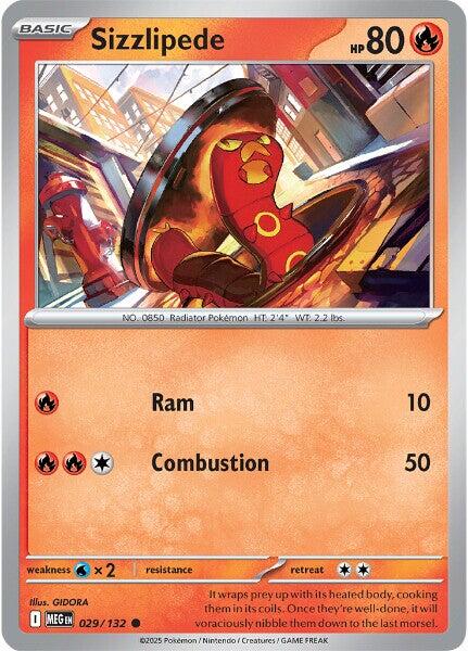 Sizzlipede (029/132) [Mega Evolutions: Base Set] | L.A. Mood Comics and Games