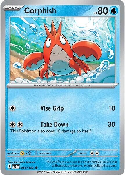 Corphish (033/132) [Mega Evolutions: Base Set] | L.A. Mood Comics and Games