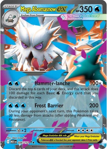 Mega Abomasnow ex (036/132) [Mega Evolutions: Base Set] | L.A. Mood Comics and Games
