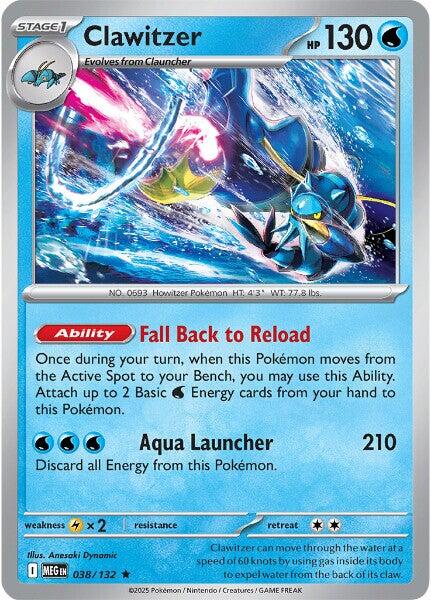 Clawitzer (038/132) [Mega Evolutions: Base Set] | L.A. Mood Comics and Games
