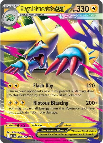 Mega Manectric ex (050/132) [Mega Evolutions: Base Set] | L.A. Mood Comics and Games