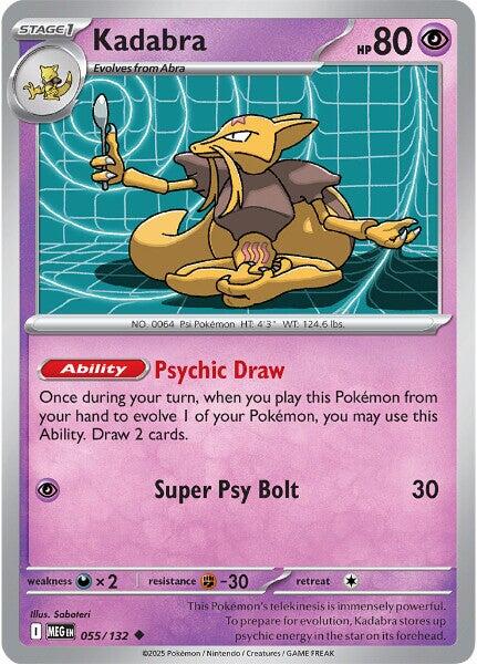Kadabra (055/132) [Mega Evolutions: Base Set] | L.A. Mood Comics and Games