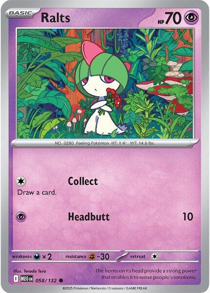 Ralts (058/132) [Mega Evolutions: Base Set] | L.A. Mood Comics and Games