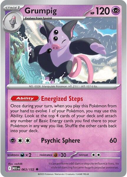 Grumpig (063/132) [Mega Evolutions: Base Set] | L.A. Mood Comics and Games
