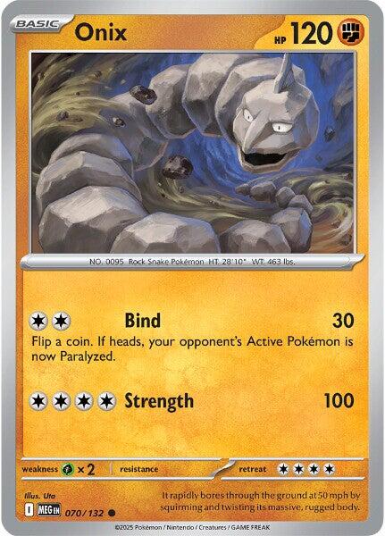 Onix (070/132) [Mega Evolutions: Base Set] | L.A. Mood Comics and Games