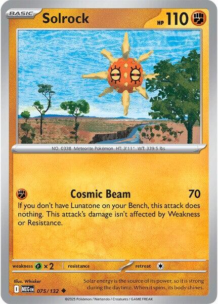 Solrock (075/132) [Mega Evolutions: Base Set] | L.A. Mood Comics and Games