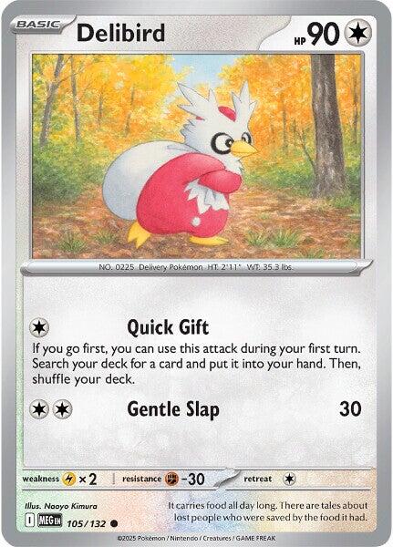 Delibird (105/132) [Mega Evolutions: Base Set] | L.A. Mood Comics and Games
