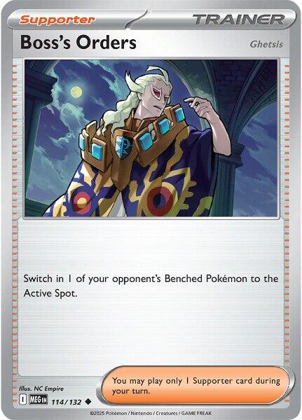 Boss's Orders (114/132) [Ghetsis] [Mega Evolutions: Base Set] | L.A. Mood Comics and Games