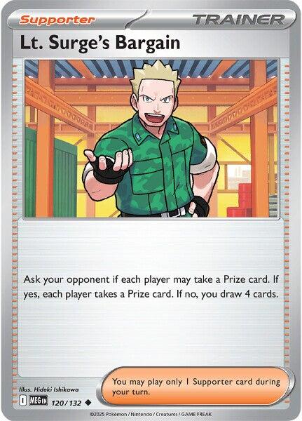 Lt. Surge's Bargain (120/132) [Mega Evolutions: Base Set] | L.A. Mood Comics and Games