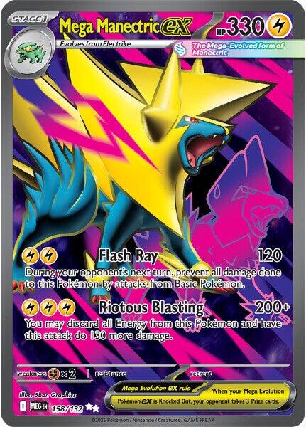 Mega Manectric ex (158/132) [Mega Evolutions: Base Set] | L.A. Mood Comics and Games