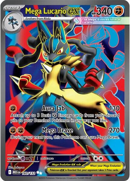 Mega Lucario ex (160/132) [Mega Evolutions: Base Set] | L.A. Mood Comics and Games