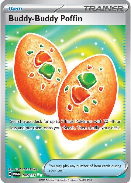 Buddy-Buddy Poffin (167/132) [Mega Evolutions: Base Set] | L.A. Mood Comics and Games