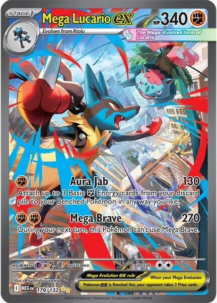 Mega Lucario ex (179/132) [Mega Evolutions: Base Set] | L.A. Mood Comics and Games