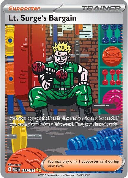 Lt. Surge's Bargain (185/132) [Mega Evolutions: Base Set] | L.A. Mood Comics and Games