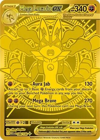 Mega Lucario ex (188/132) [Mega Evolutions: Base Set] | L.A. Mood Comics and Games