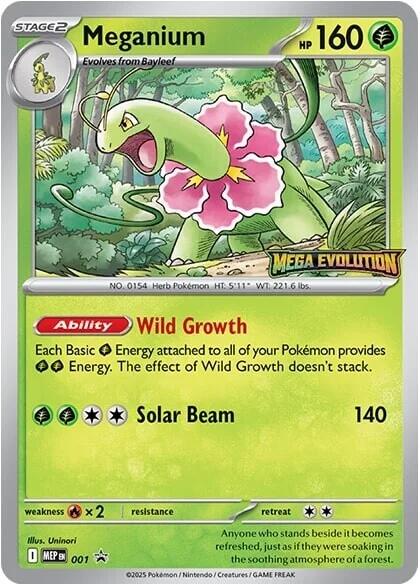 Meganium (001) [Mega Evolutions Promo] | L.A. Mood Comics and Games
