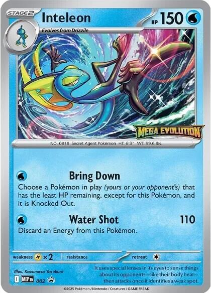 Inteleon (002) [Mega Evolutions Promo] | L.A. Mood Comics and Games