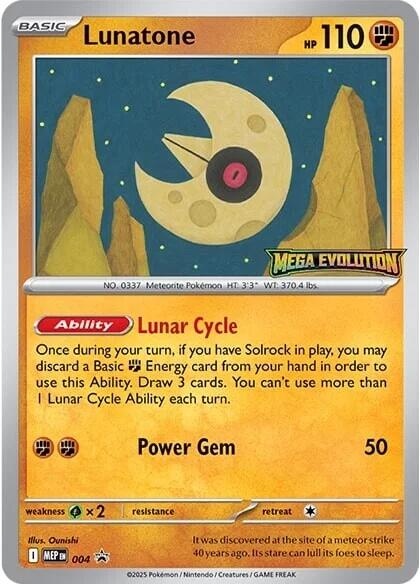 Lunatone (004) [Mega Evolutions Promo] | L.A. Mood Comics and Games