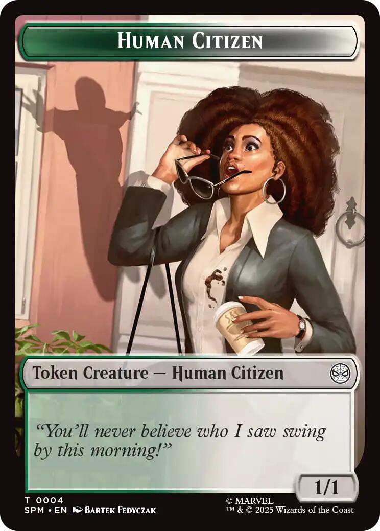 Human Citizen // Treasure Double-Sided Token [Marvel's Spider-Man Tokens] | L.A. Mood Comics and Games