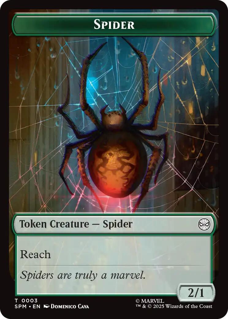 Spider // Illusion Villain Double-Sided Token [Marvel's Spider-Man Tokens] | L.A. Mood Comics and Games