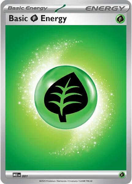 Basic Grass Energy - 001 [Mega Evolution Energies] | L.A. Mood Comics and Games
