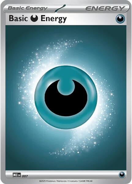 Basic Darkness Energy - 007 [Mega Evolution Energies] | L.A. Mood Comics and Games