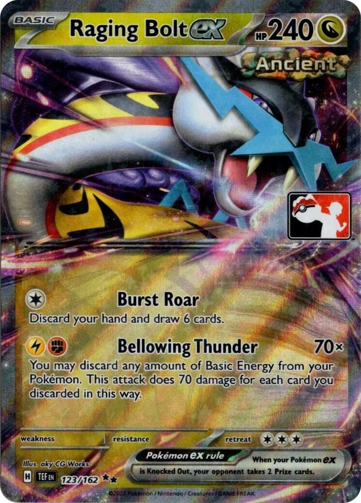 Raging Bolt ex (123/162) (Prize Pack Series 5) [Prize Pack Series Five] | L.A. Mood Comics and Games