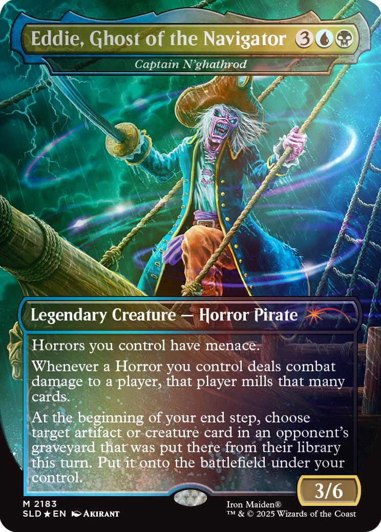 Eddie, Ghost of the Navigator - Captain N'ghathrod (Rainbow Foil) [Secret Lair Drop Series] | L.A. Mood Comics and Games